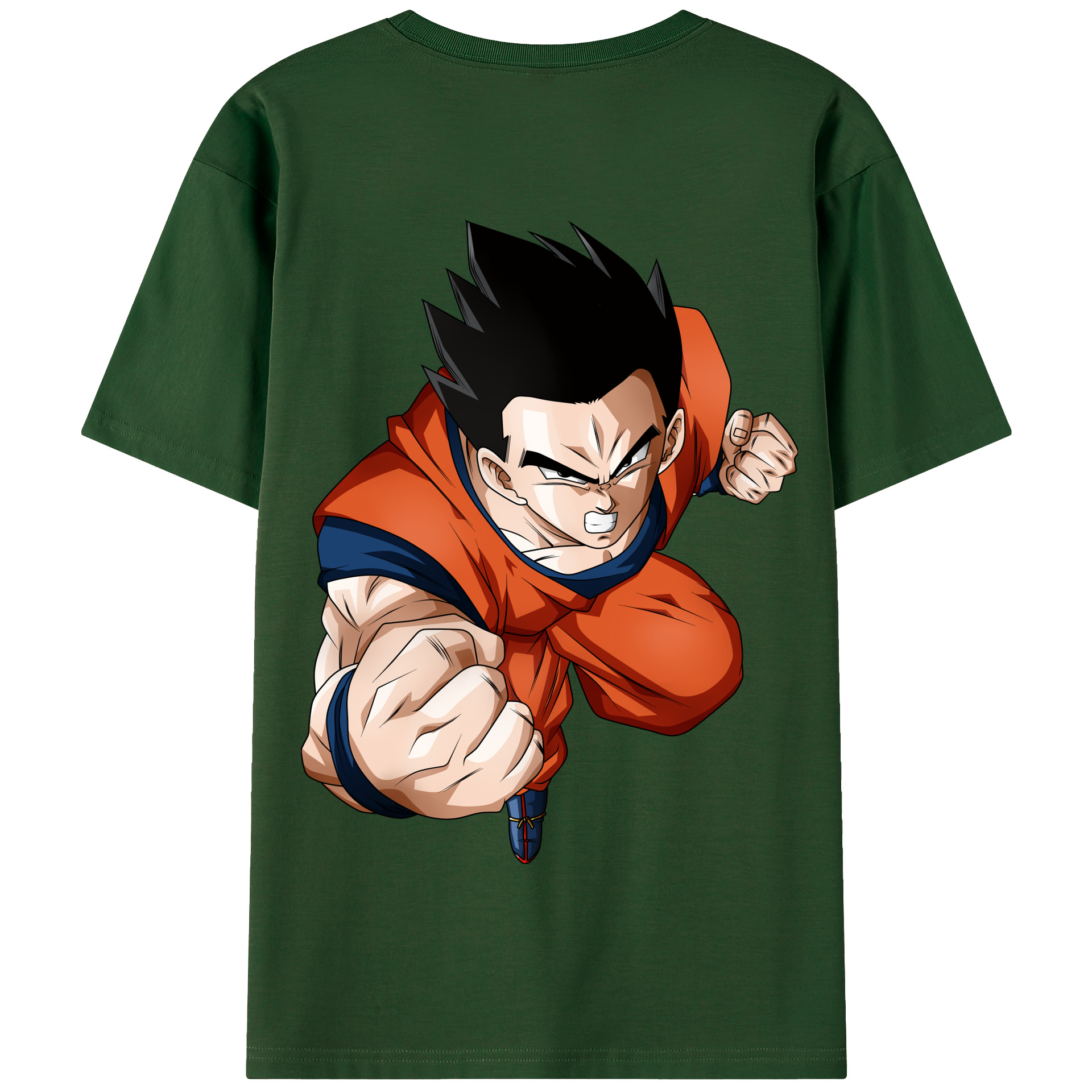 （画像用） ドラゴンボール 孫 悟飯（そんごはん）DRAGON BALL Son Gohan 綿100％半袖Tシャツ（背面プリント）